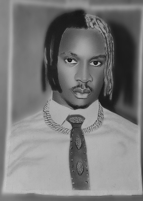 Pencil portrait of FIK FAMEICA