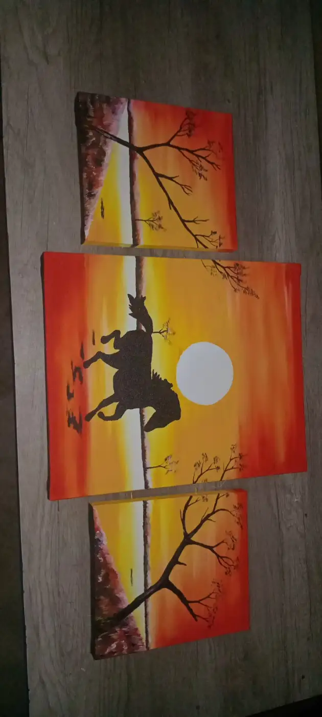 Sunset Horse Silhouette
