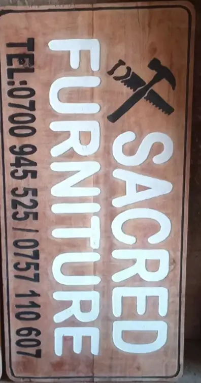 Sacred Furniture Sign