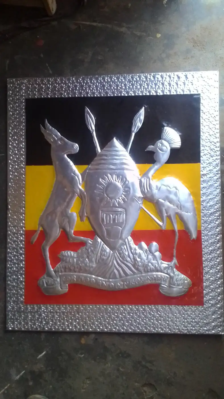 Ugandan Coat of Arms Metal Art