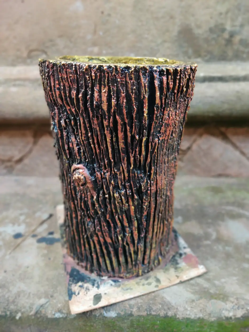 Tree Bark Vessel