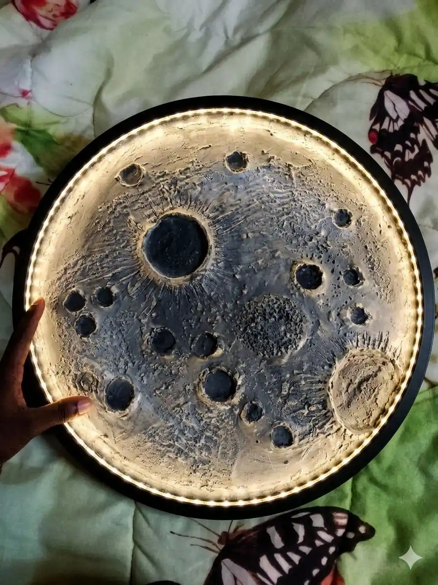 3d moon light decor