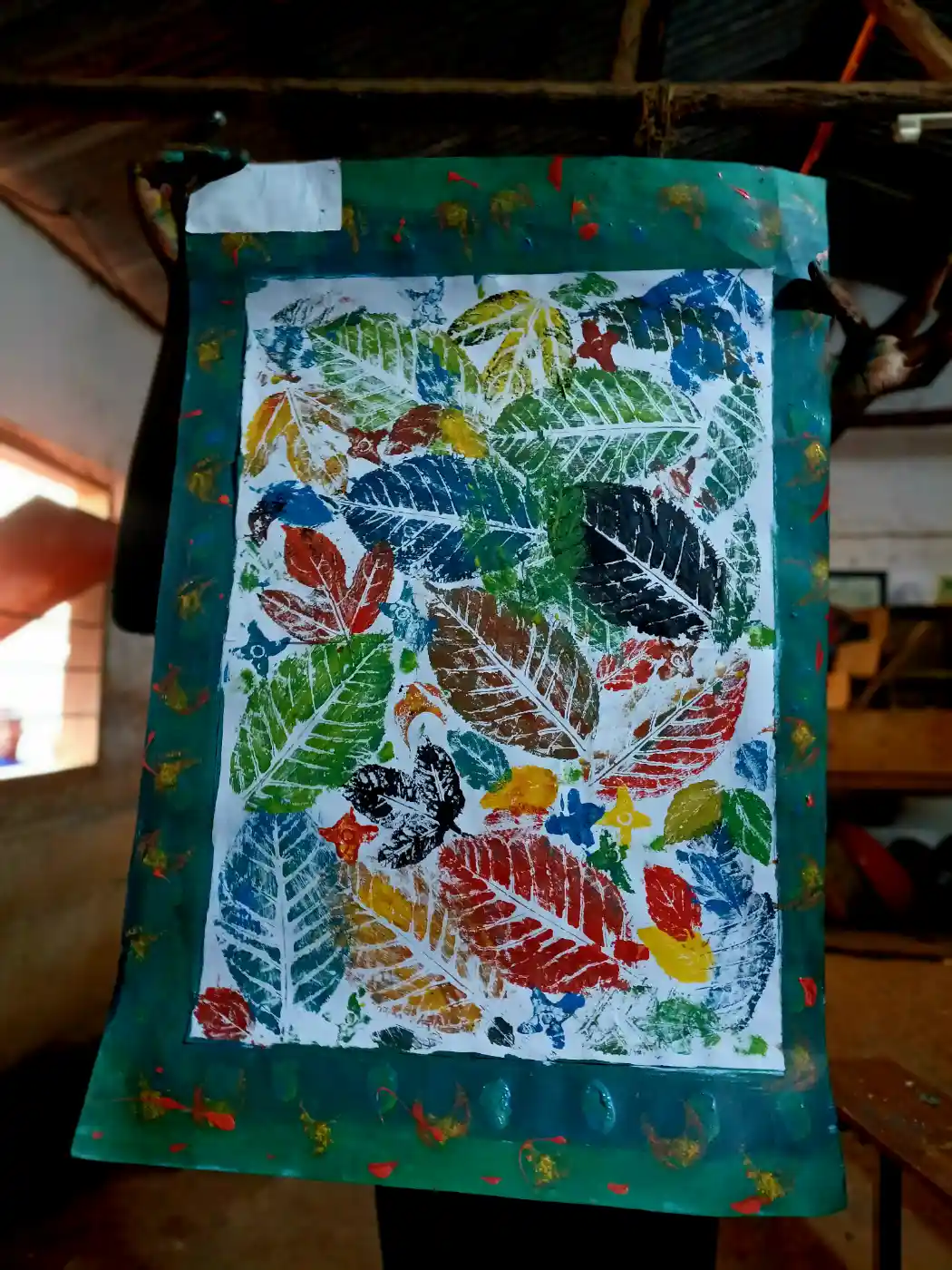Vibrant Leaf Impressions