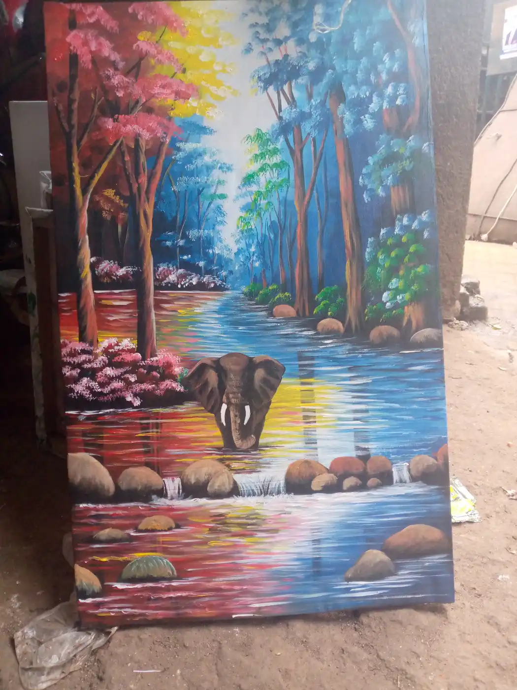 Elephant's Serene Moment