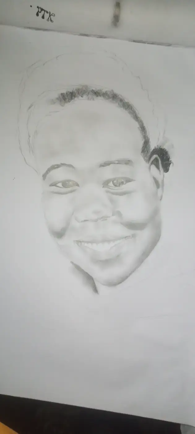 Sketch of a Smiling Girl