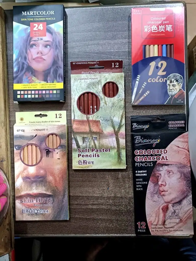 Assorted Coloured Pencil Packs