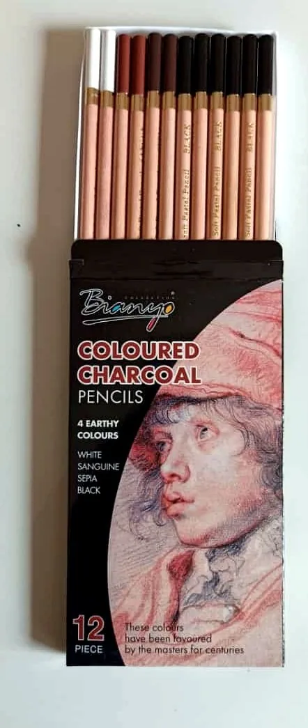 Colored Charcoal Pencil Sets 3