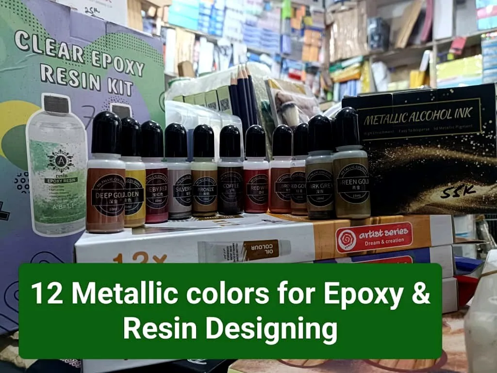 Metallic Alcohol Inks for Resin