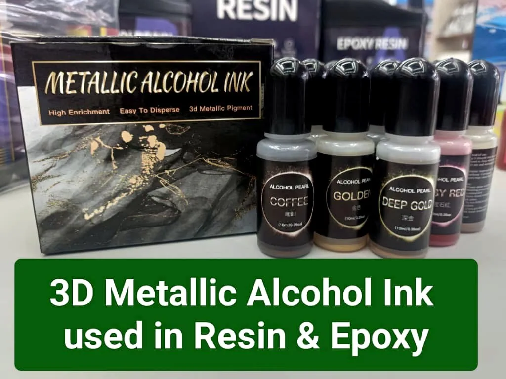 Metallic Alcohol Inks for Resin 2
