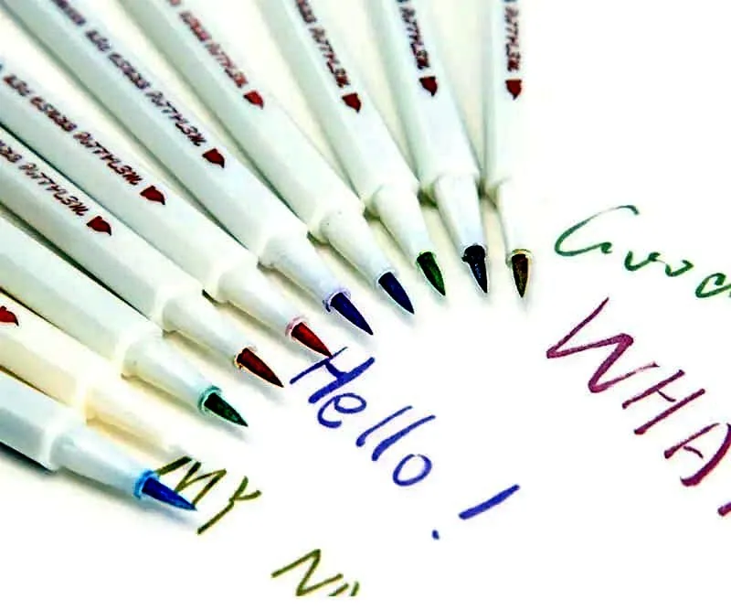 Metallic Brush Pens 3