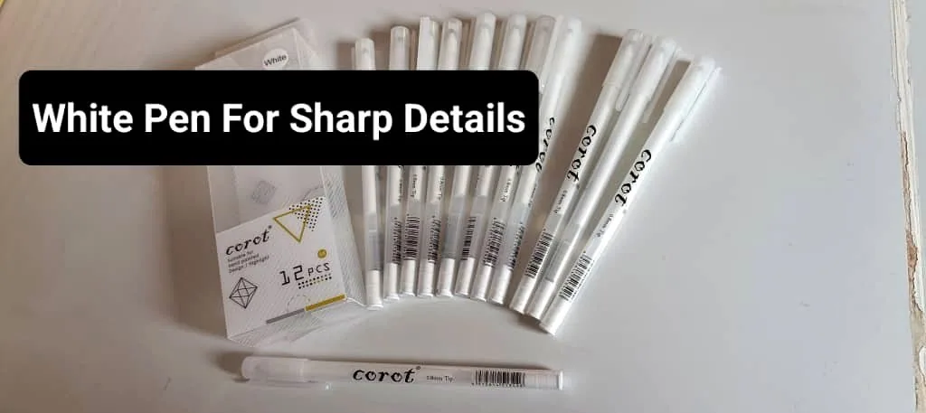 White Detail Pens and Markers